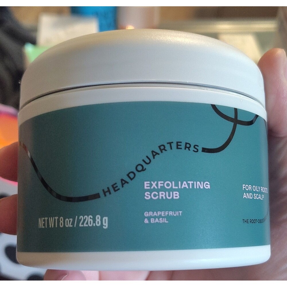 Headquarters Grapefruit & Basil Scalp Exfoliating Scrub, Salicylic Acid 8 oz